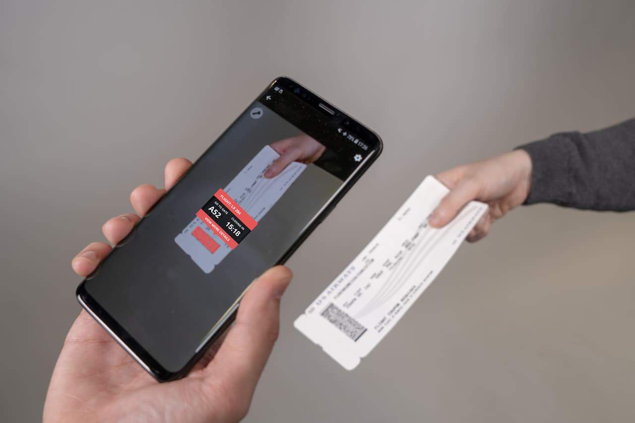 dotcode scan form ticket flight
