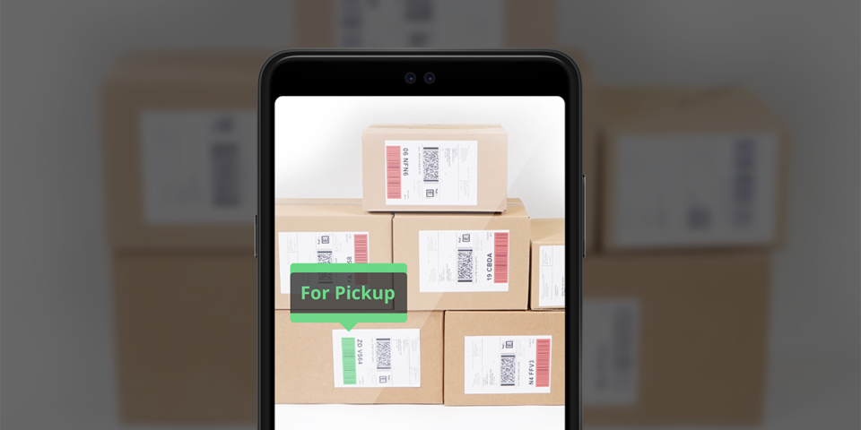 augmented reality for parcel status